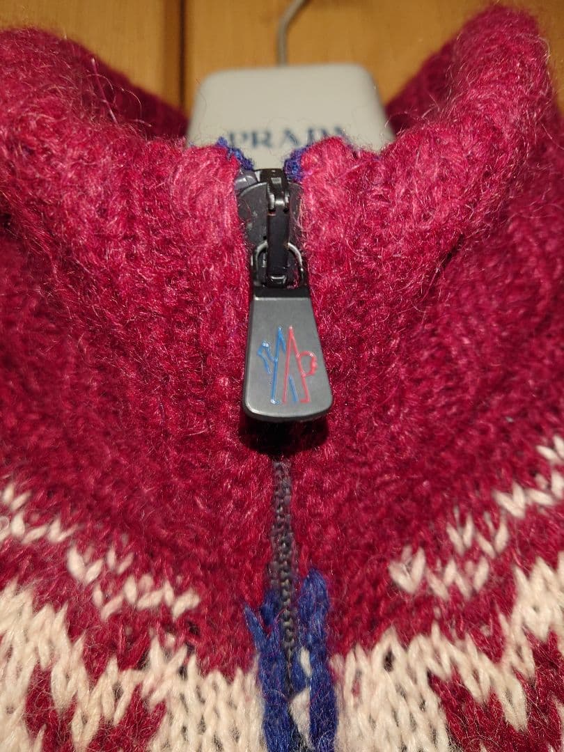 ぽ*ん様 モンクレール マグリオーネ トリコット カーディガン アルパカ混 L