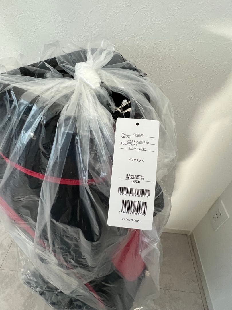 HONMA キャディバッグ 黒/赤 未使用