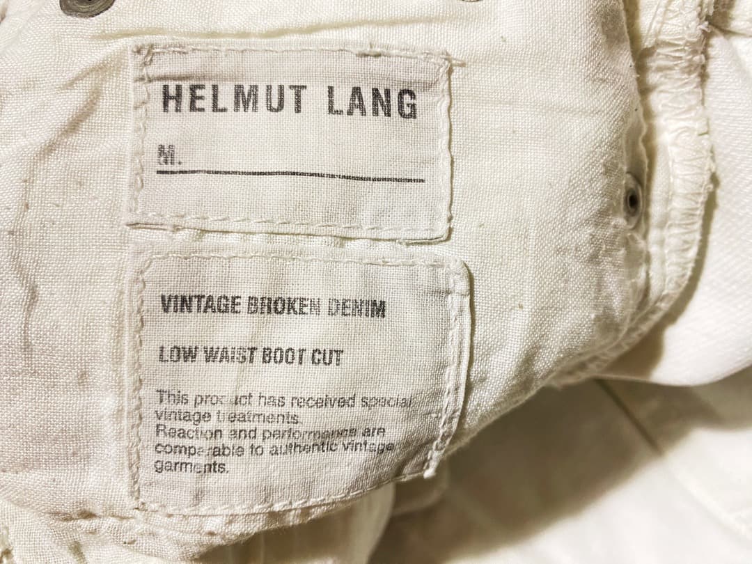 HHELMUT LANG ヘルムートラング 本人期 希少傑作ジーンズ アーカイブ