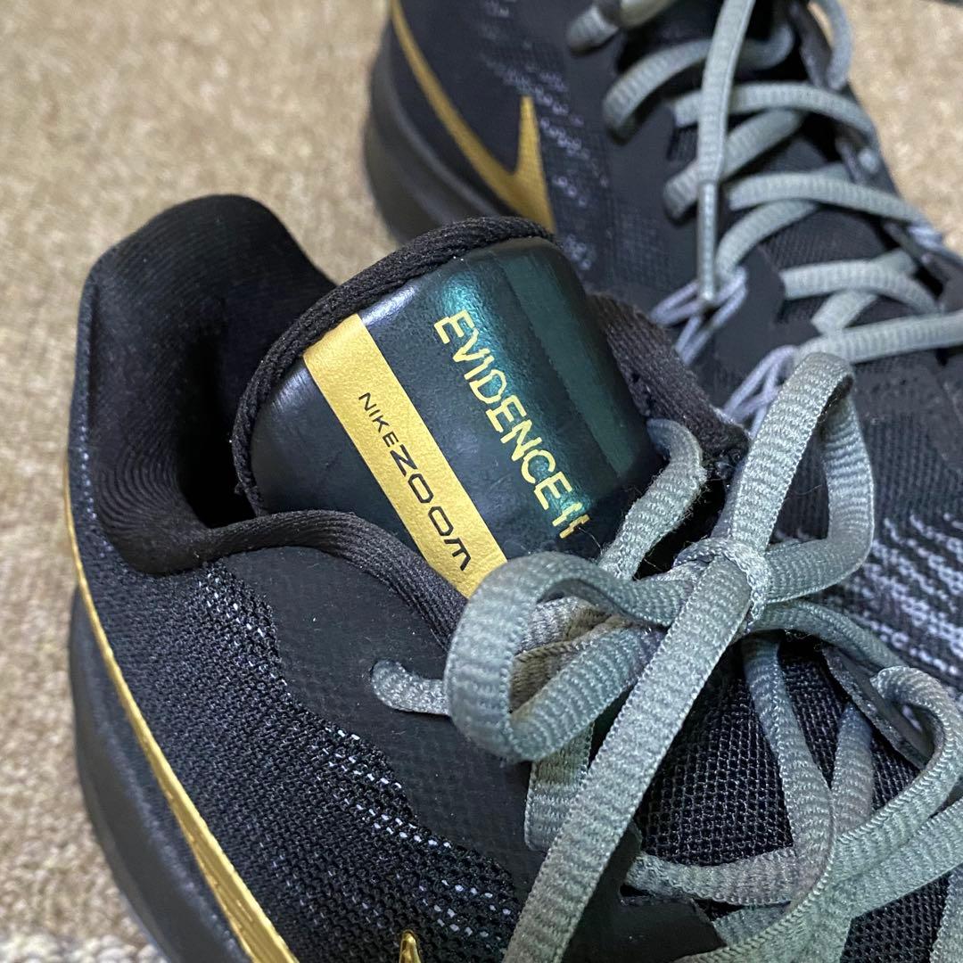 ナイキ ズーム エビデンス 2 バスケットシューズ バッシュ ブラック 25cm