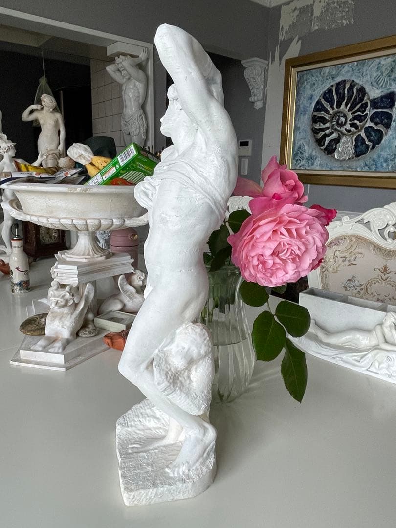 (コパ) , ミケランジェロ「瀕死の奴隷」高さ47cm