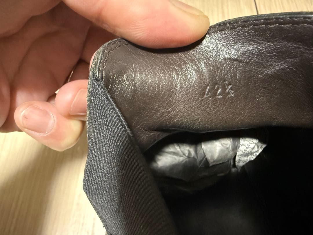 ぴっくり ラグ チェルシー アンクルブーツ ブラック