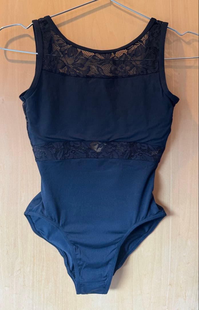 チャコット　永久メイ　コラボ　黒　バレエレオタード　ジュニア　150