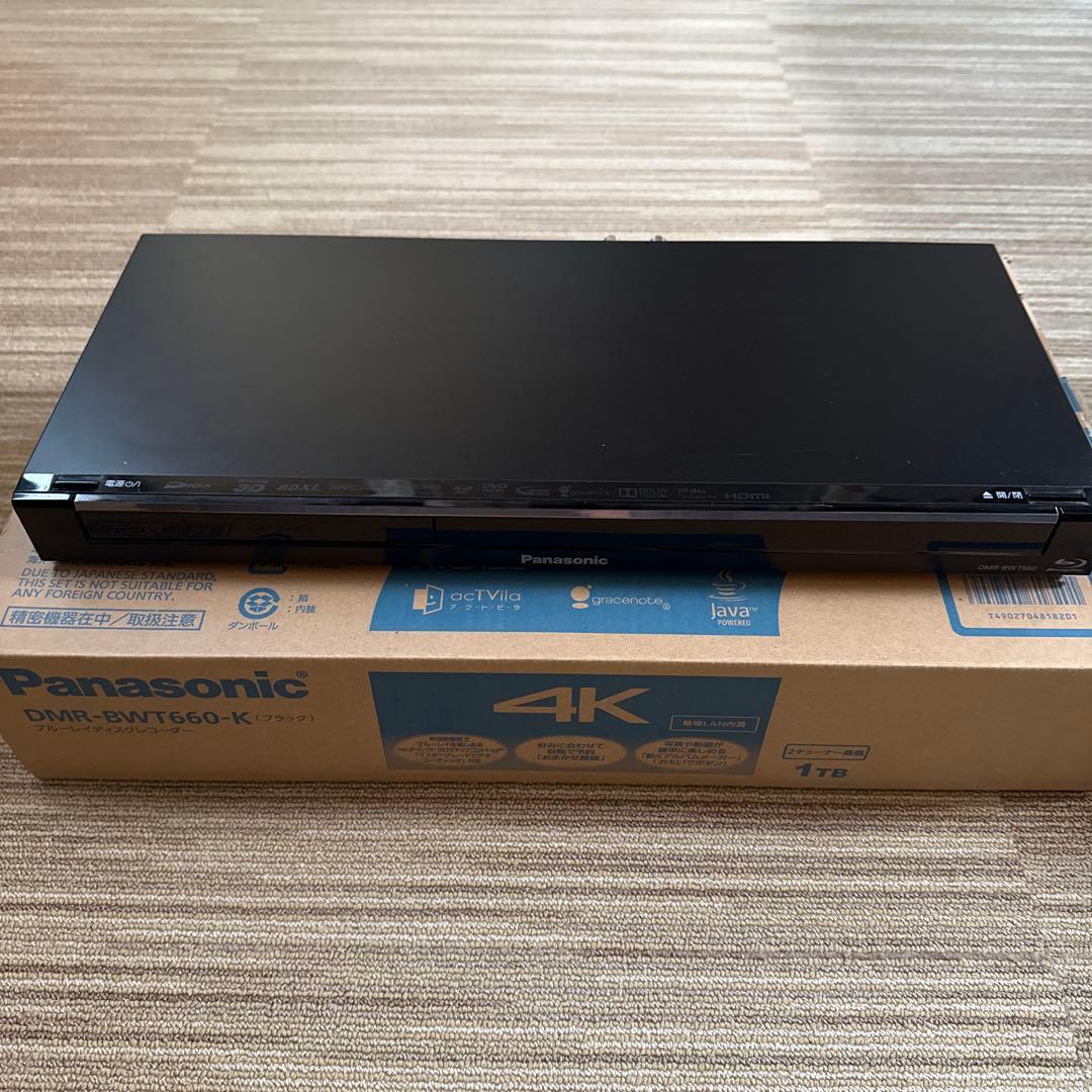 Panasonic DMR-BWT660-K 4Kブルーレイレコーダー