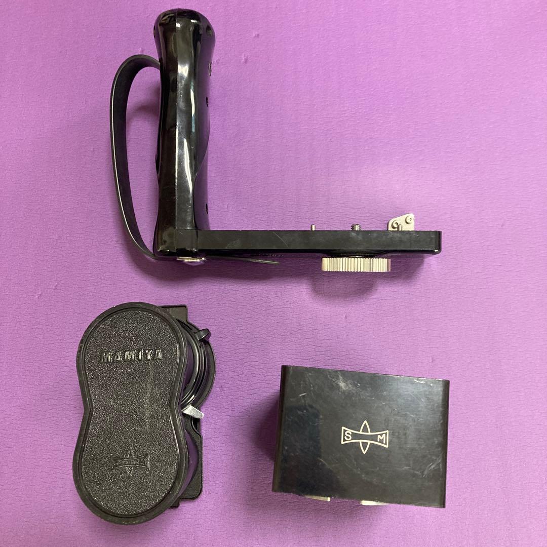 マミヤCシリーズ　180/4.5 角型フード　レンズ　グリップ　セット