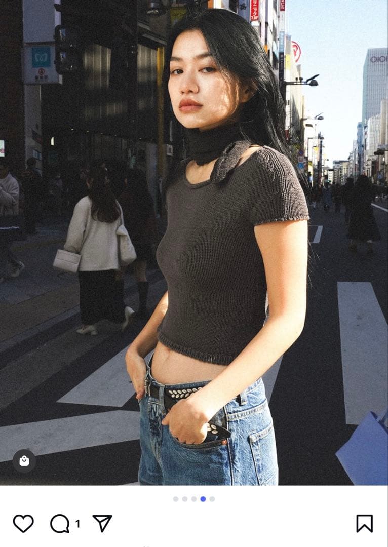 小物 LEMAIRE ALMOND STUD BELT 20 / D.BRW 80