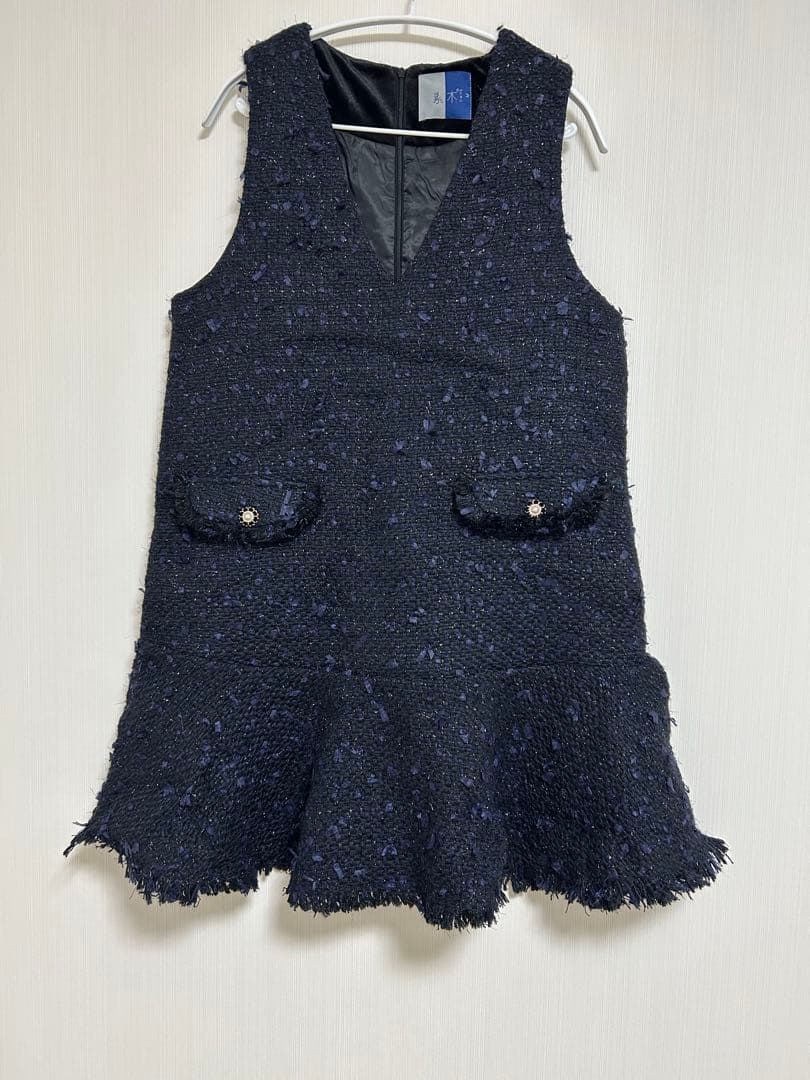 エムボーテ　ツイード フレア　ワンピース　B311