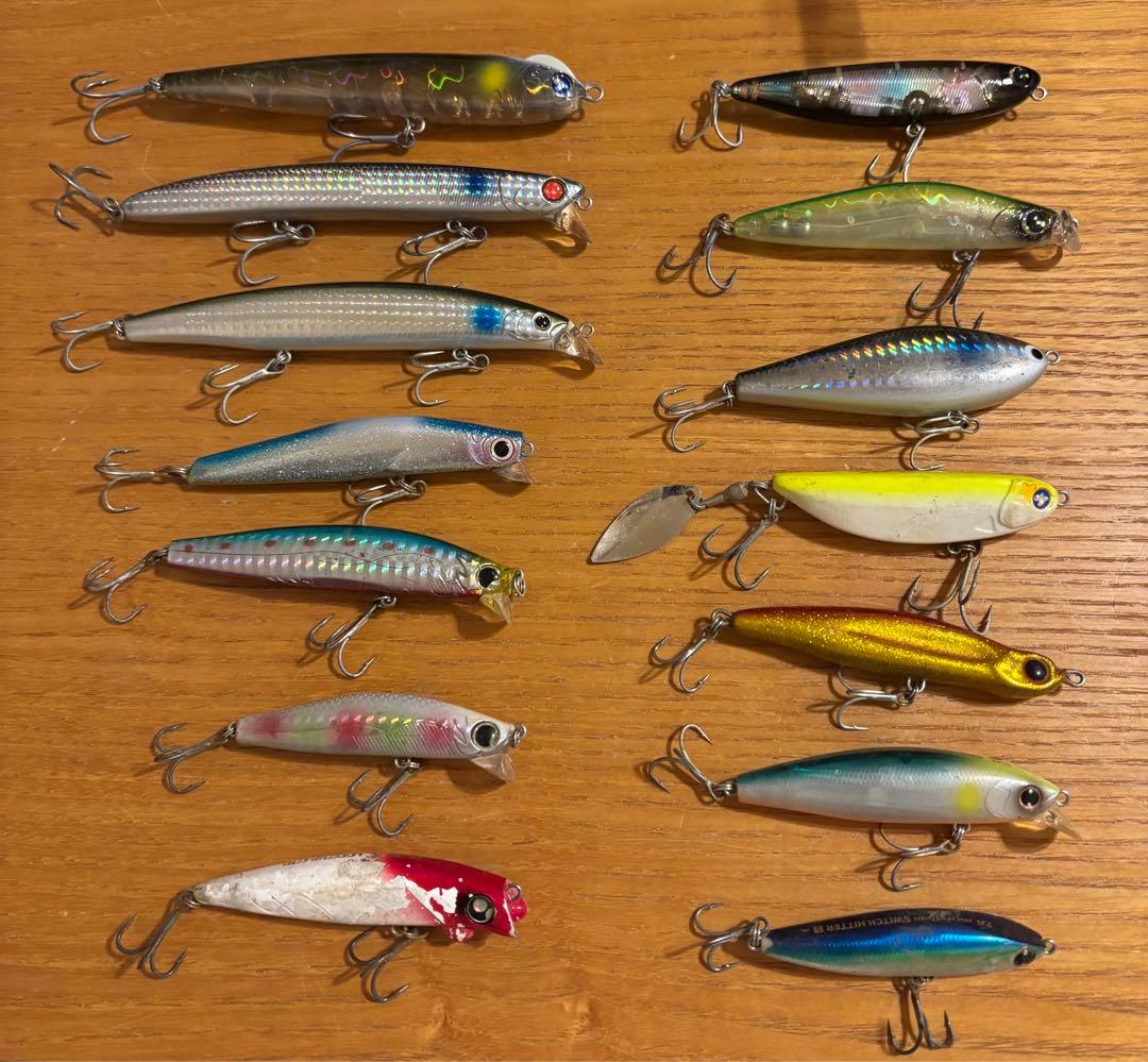 シーバスルアー 14個セット　まとめ売り　 ケース付き