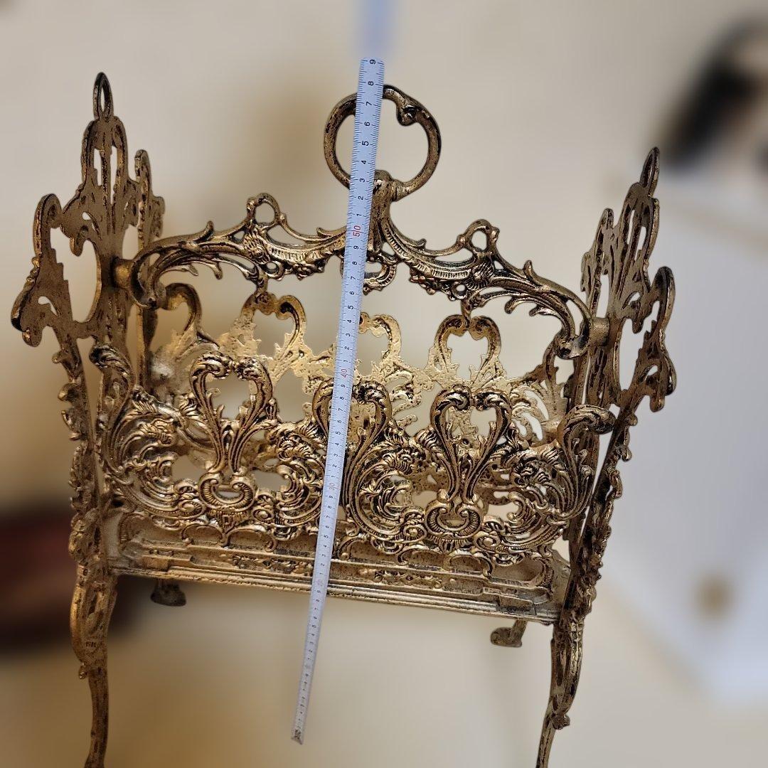 ヴィクトリアンスタイル 　マガジンラック　物入れ　アンティーク仕上げヴィンテージ