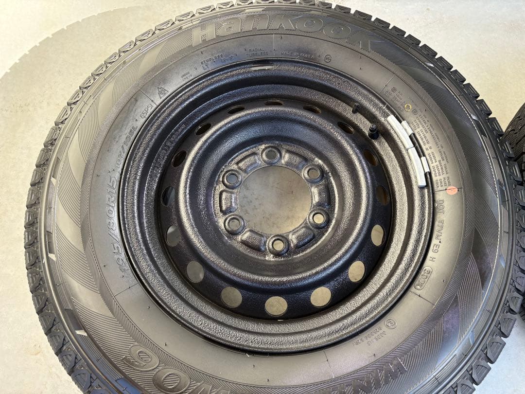 [状態良好] 195/80r15 スタッドレスタイヤホイール4本セット