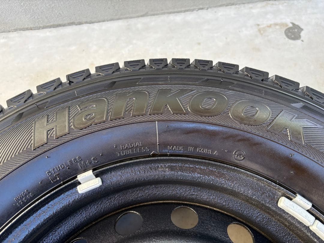 [状態良好] 195/80r15 スタッドレスタイヤホイール4本セット