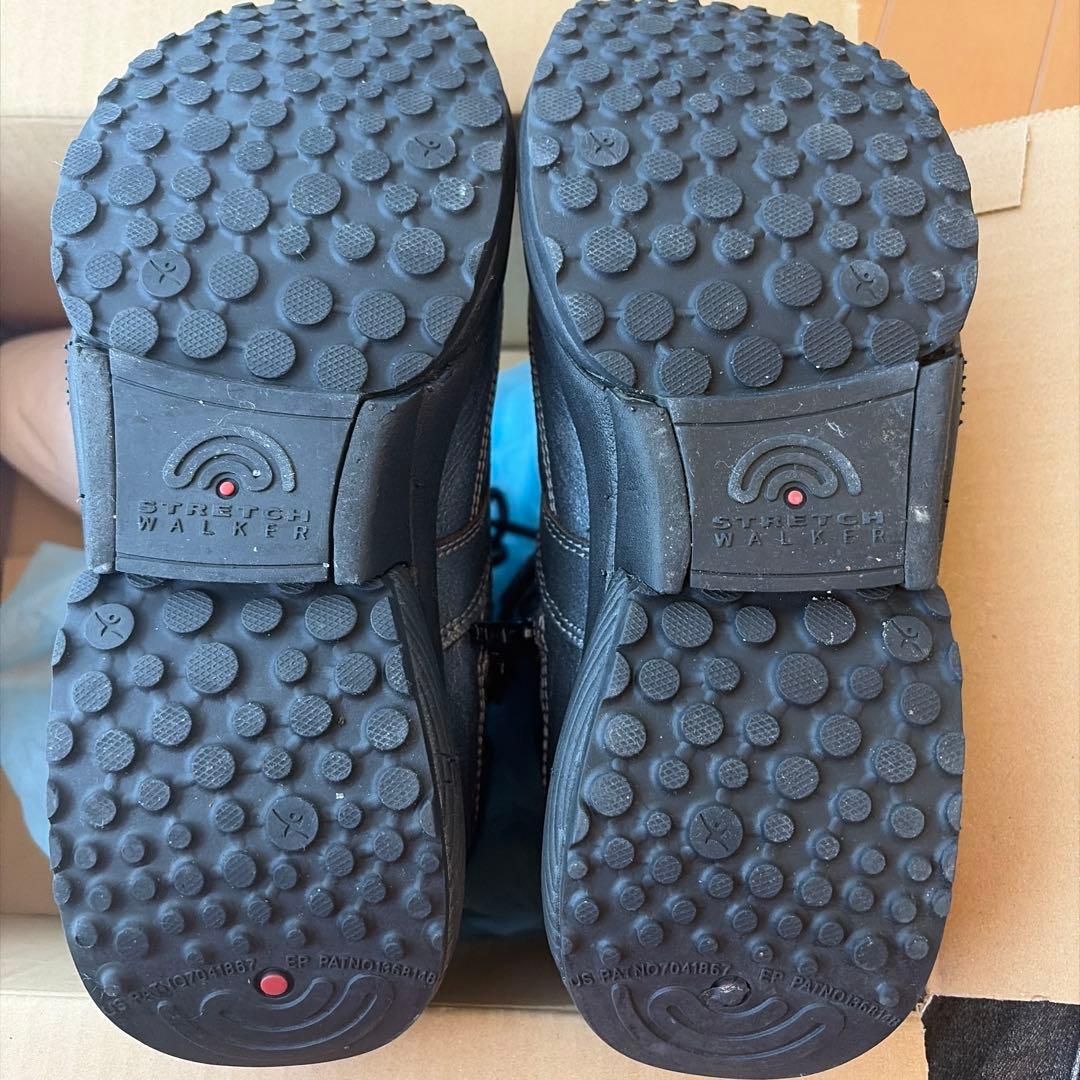 のさかストレッチウォーカー38 カジュアルブーツ グレー スエード