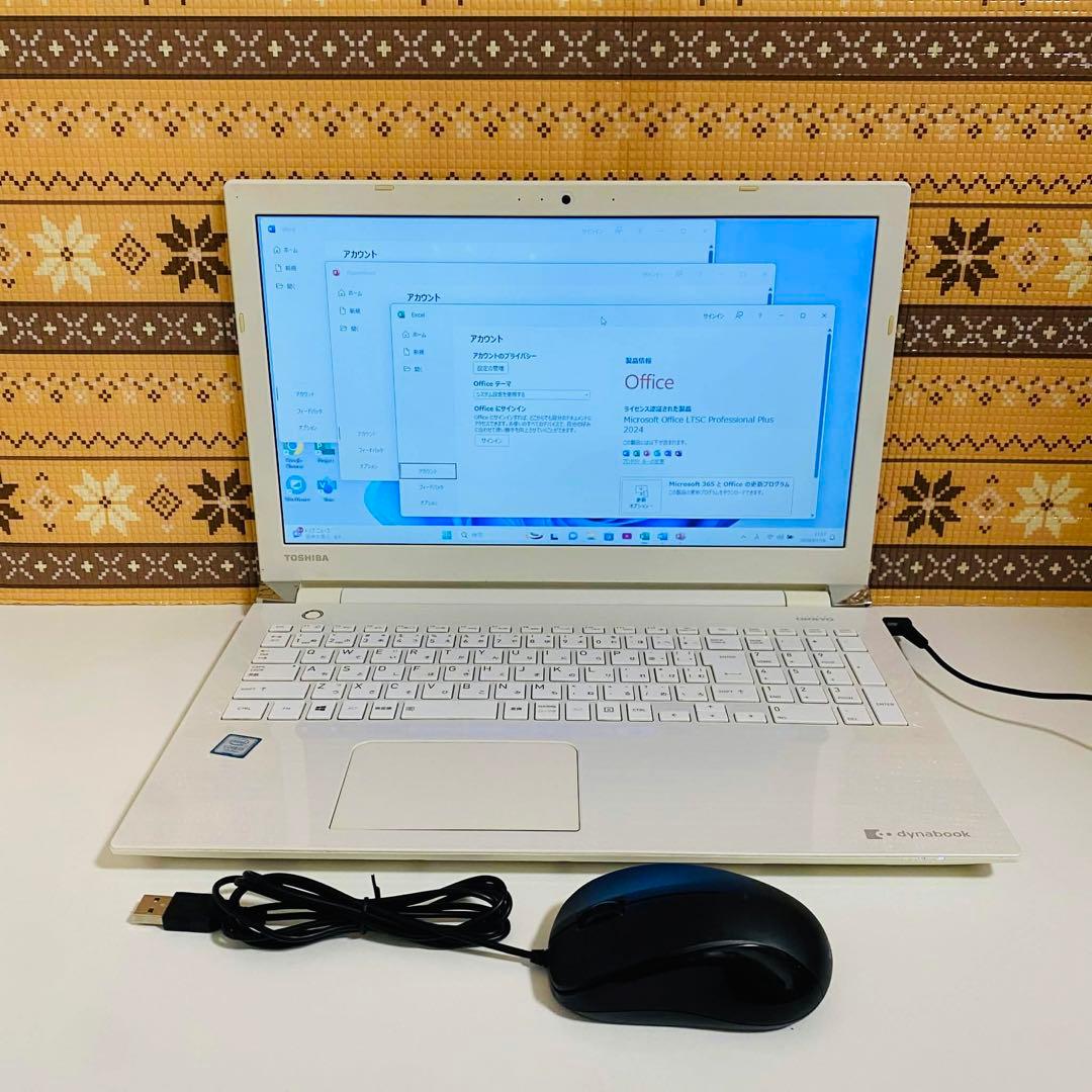 Y40 TOSHIBAノートパソコンSSD高速 Windows11オフィス付き