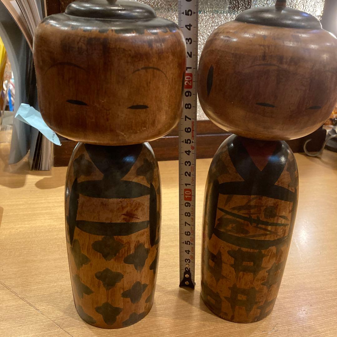 超稀少品　アンティークこけし　2体セット