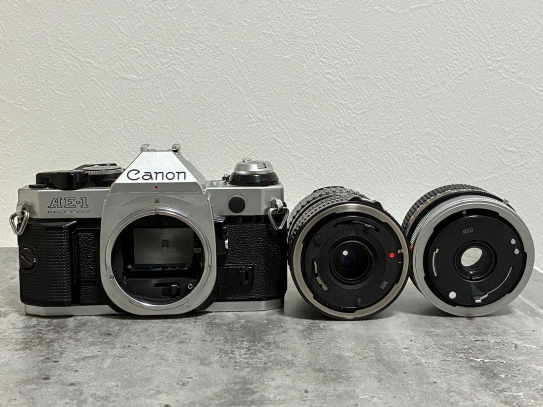 ⭐️美品⭐️モルト交換済⭐️Canon AE-1 PROGRAM ＋レンズ2本