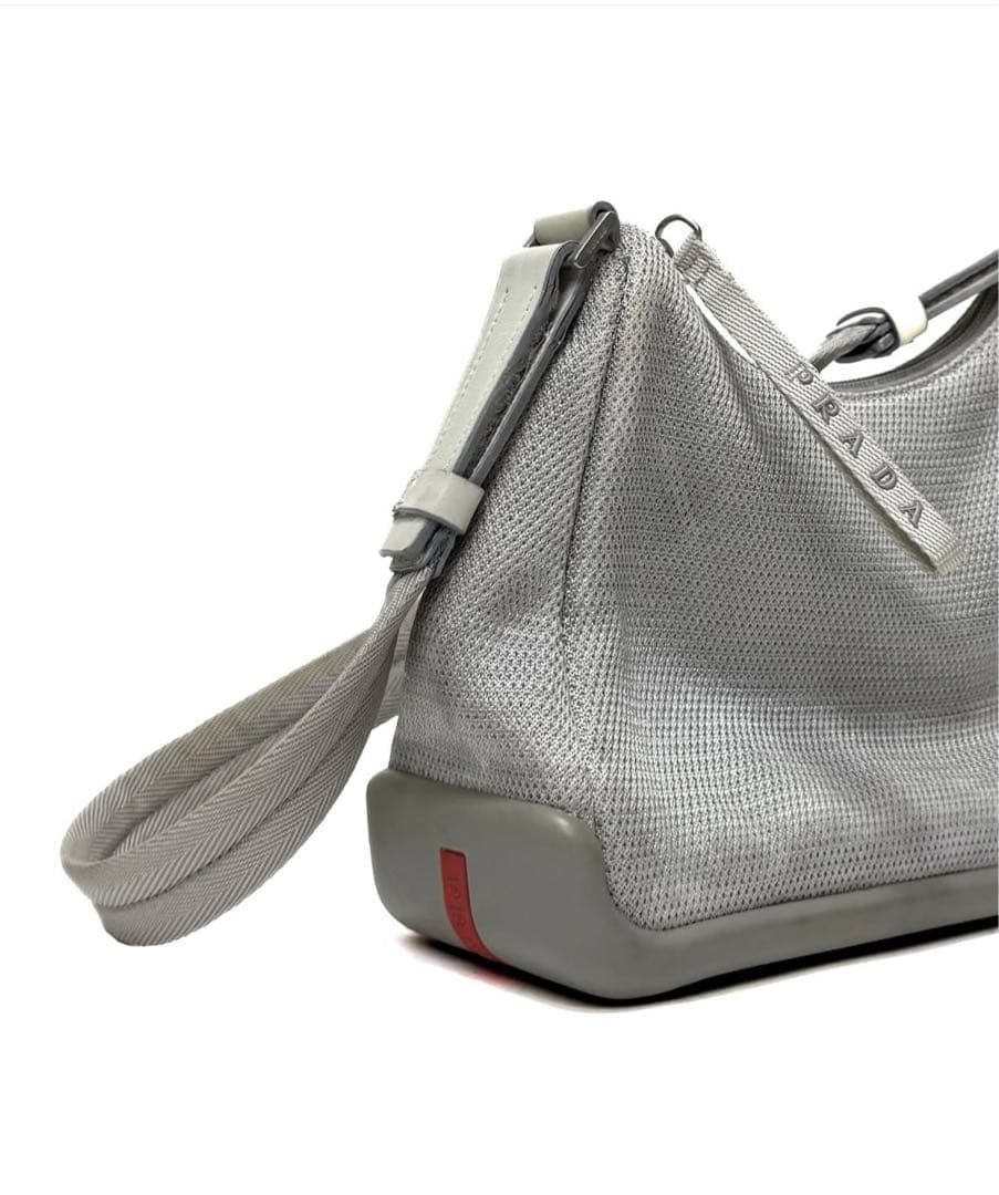 バッグ PRADA SPORT silver shoulder bag