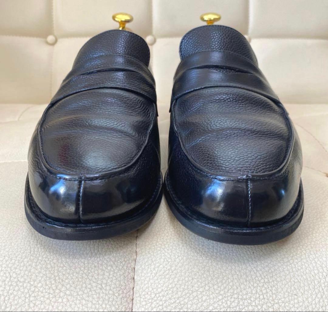 パラブーツ アドニス シボ革 ローファー 7 ブラック