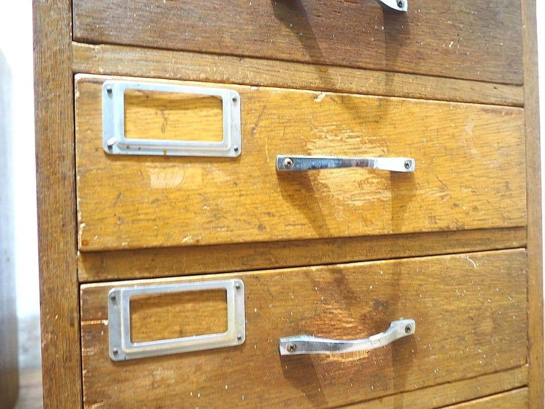 1399　2台セット　ビンテージ　小引き出し　収納棚　書類ケース　レトロ　古家具