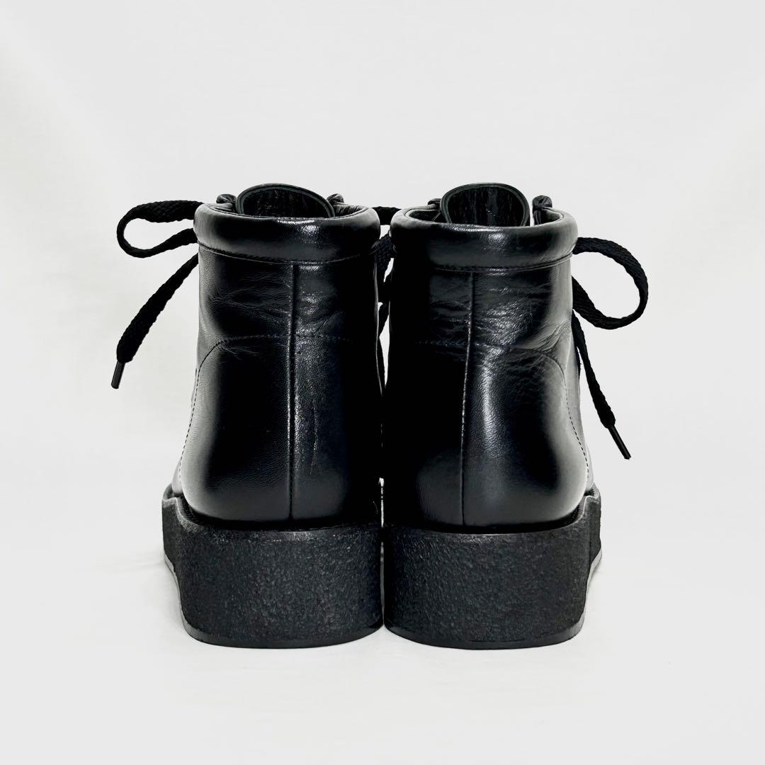 ■定5.4万 ピッピシック 38 レースアップシューズ ローファー 黒 ブーツ