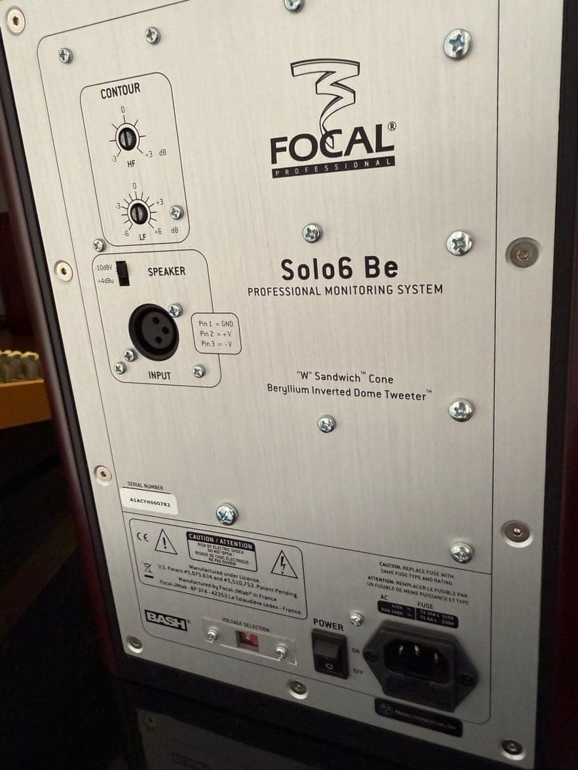 Focal Solo6 Be モニタースピーカー　ペア