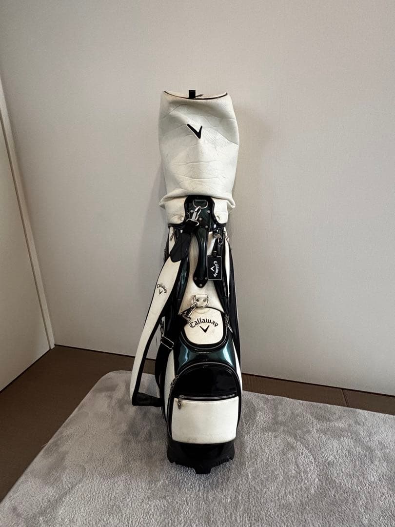 【DY】Callaway キャディバッグ ホワイト/ダークグリーン