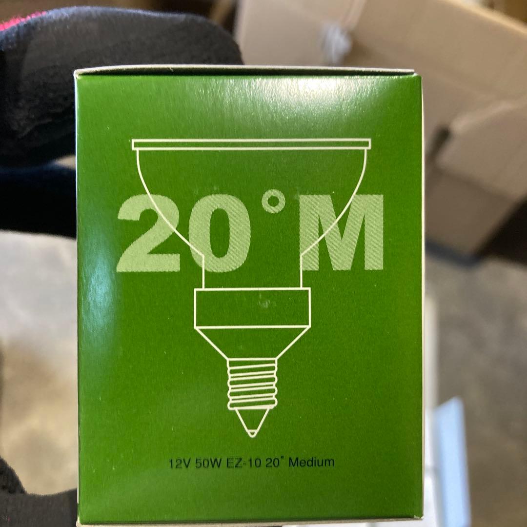 ユニティUNITY 12V 50W EZ-10 20° 中角電球18個まとめ売り