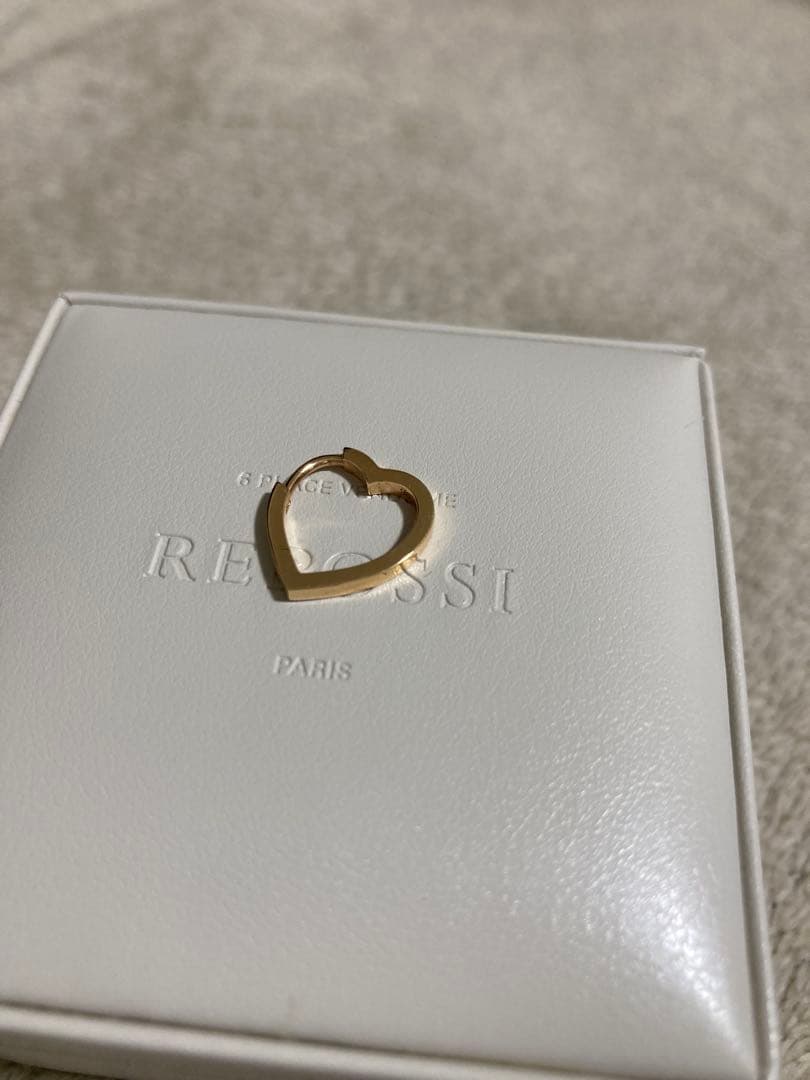 REPOSSI レポシ アンティフェール ハートピアス ゴールド