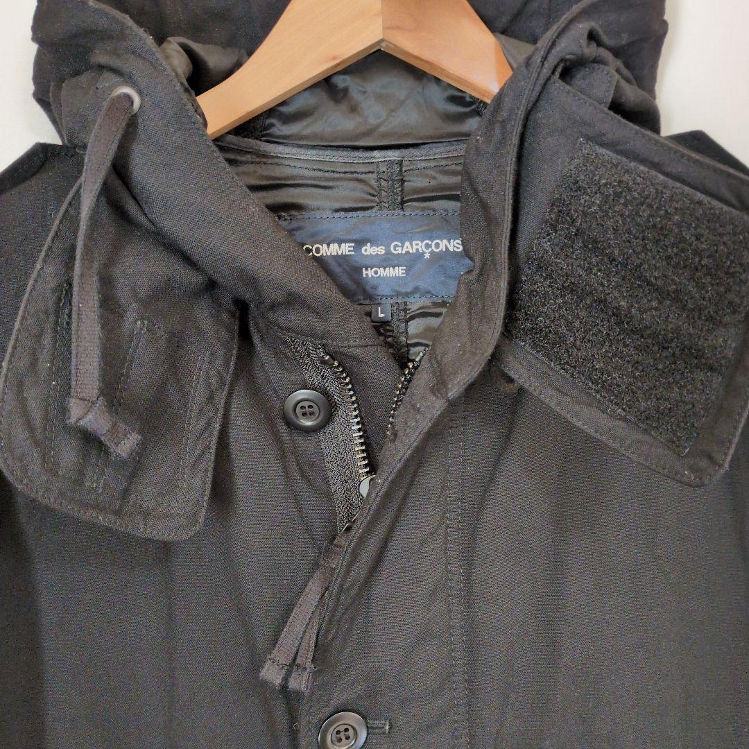 【専用】コムデギャルソンオム　AD2015　モッズコート　黒　フード　　L