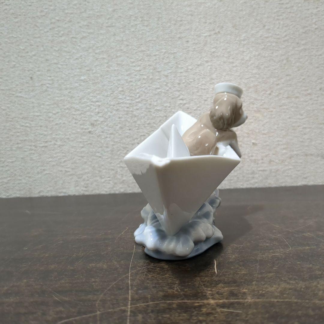 リヤドロ No.6642 「お船に乗って」陶器 西洋陶磁　M2330