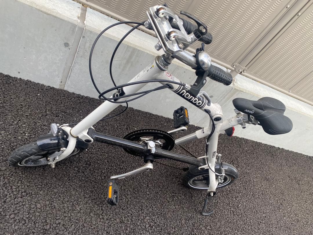 nanoo ナノー　折りたたみ自転車 ホワイト ブラック　2台