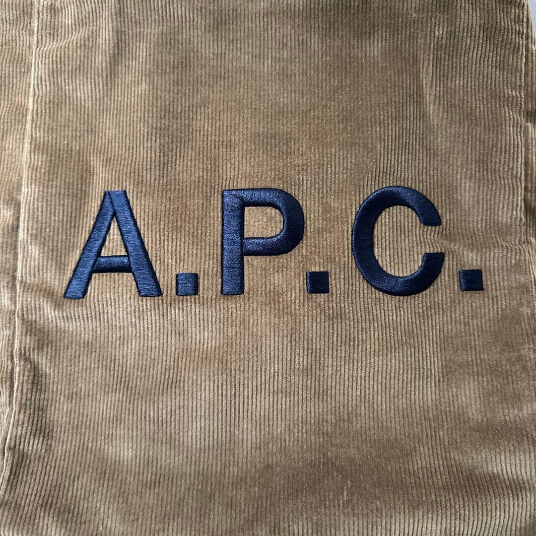 A.P.C. コーデュロイ トートバッグ ブラウン