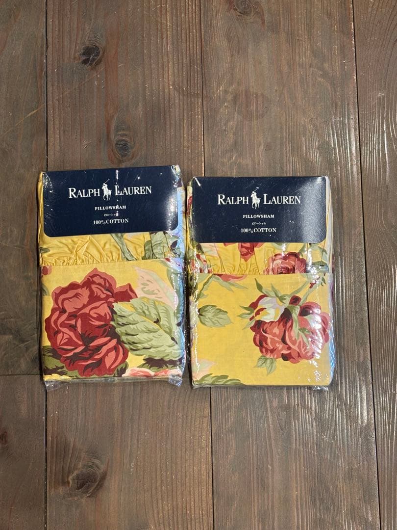 未使用　Ralph Lauren ダブル コンフォーターカバー＆ピローシャム2枚
