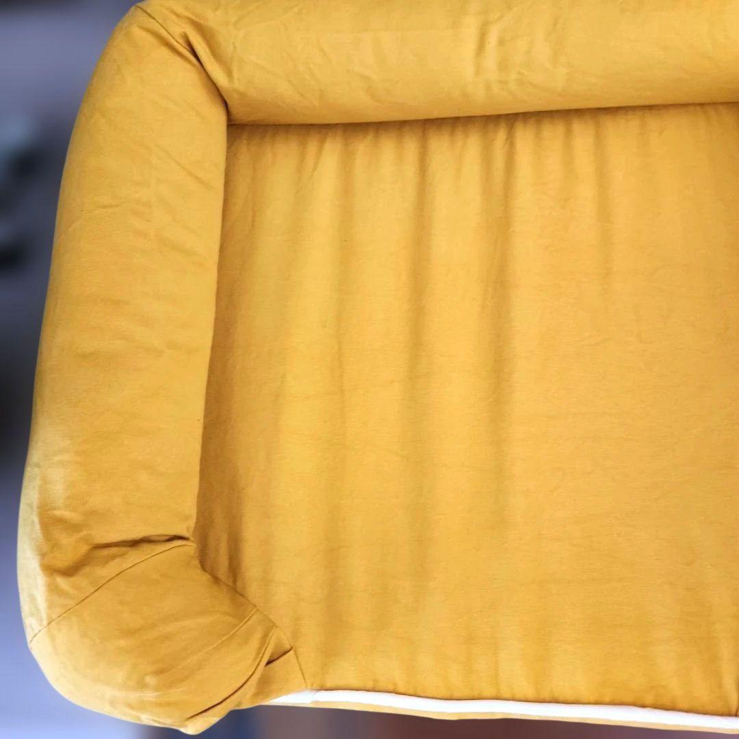 neDOGko マスタードイエロー 犬用ベッド クッション型 シニア用 Lサイズ