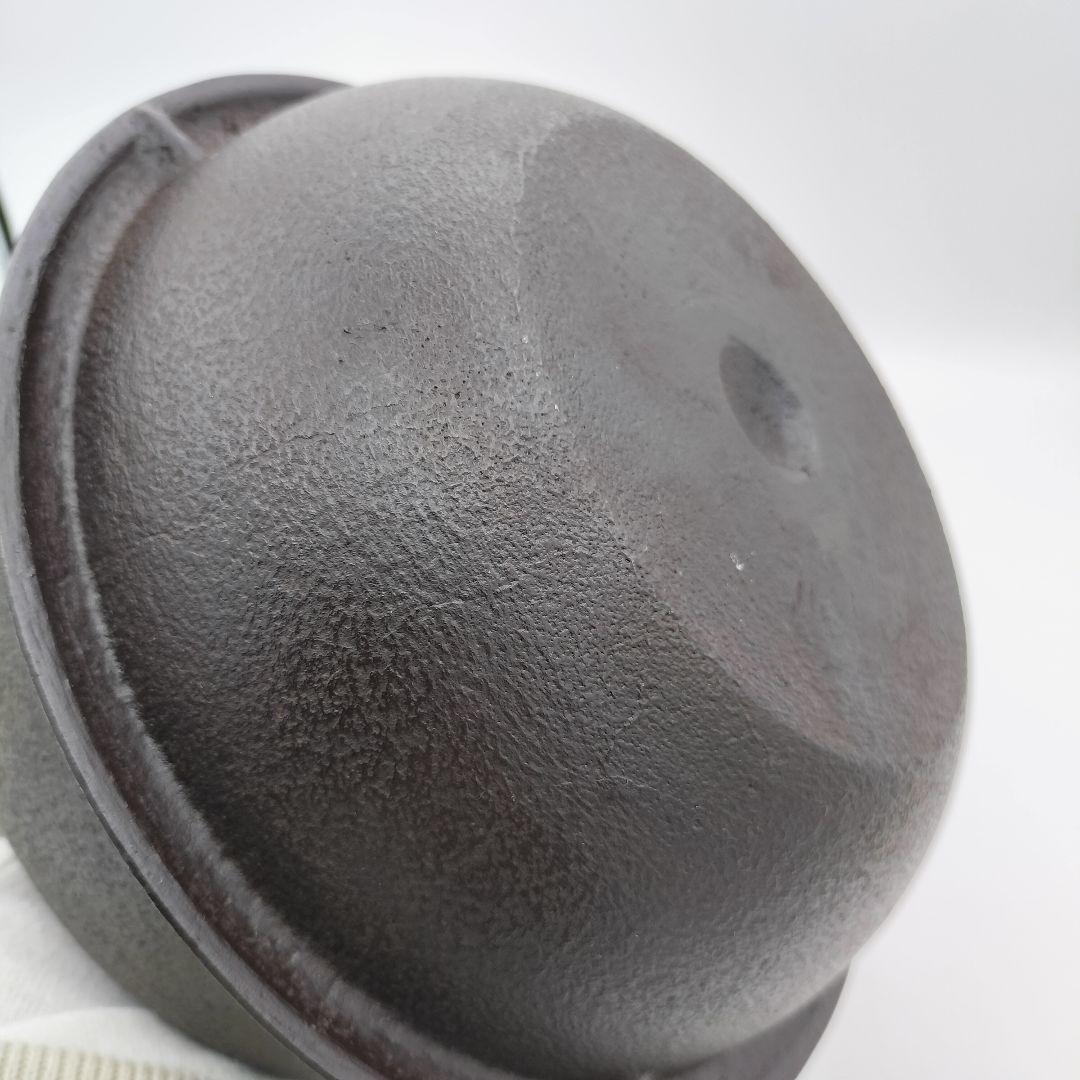 a91 朝鮮風炉　清光 茶道具 古物　釜　風炉釜　切合