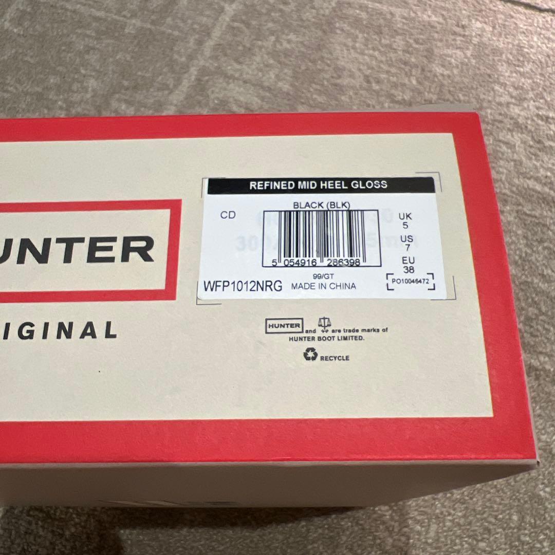 Hunter レインショートブーツ　ブラック