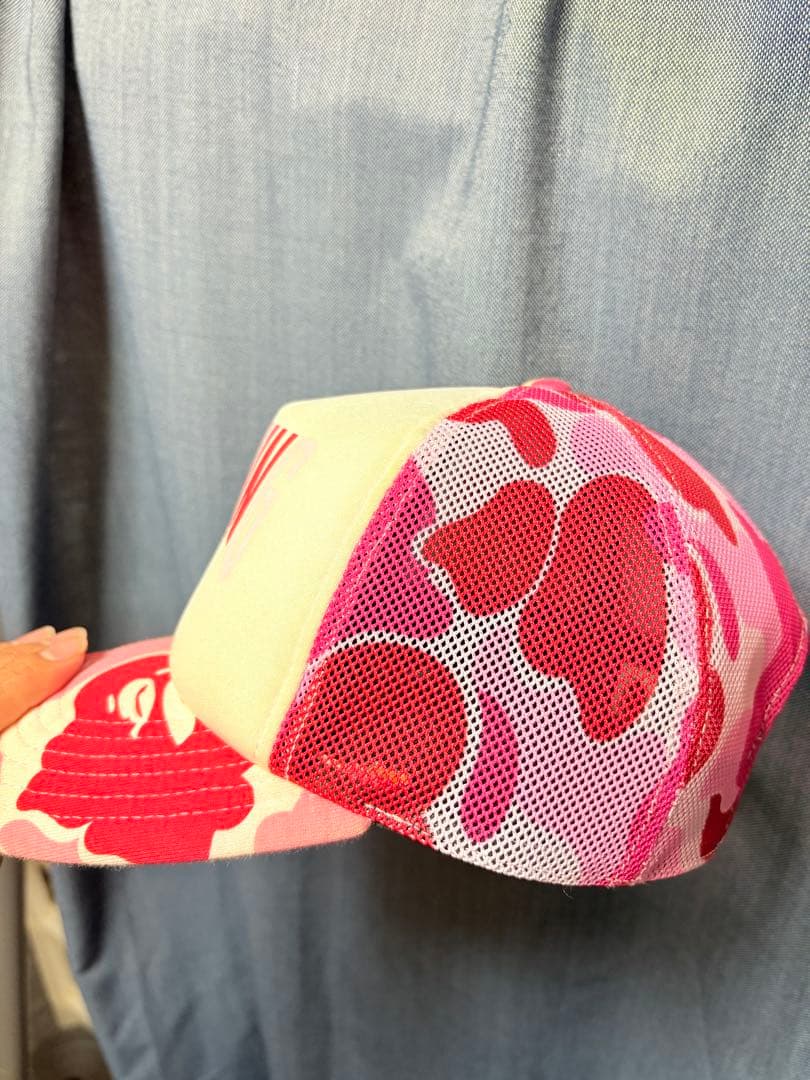 BAPE カモフラージュ メッシュキャップ