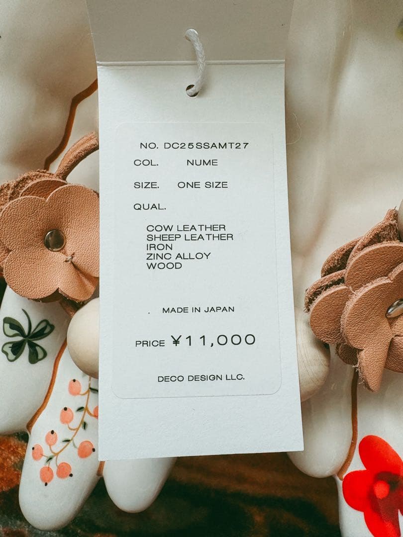 スマホアクセサリー DECO depuis 1985 3D FLOWER MALTI CHAIN