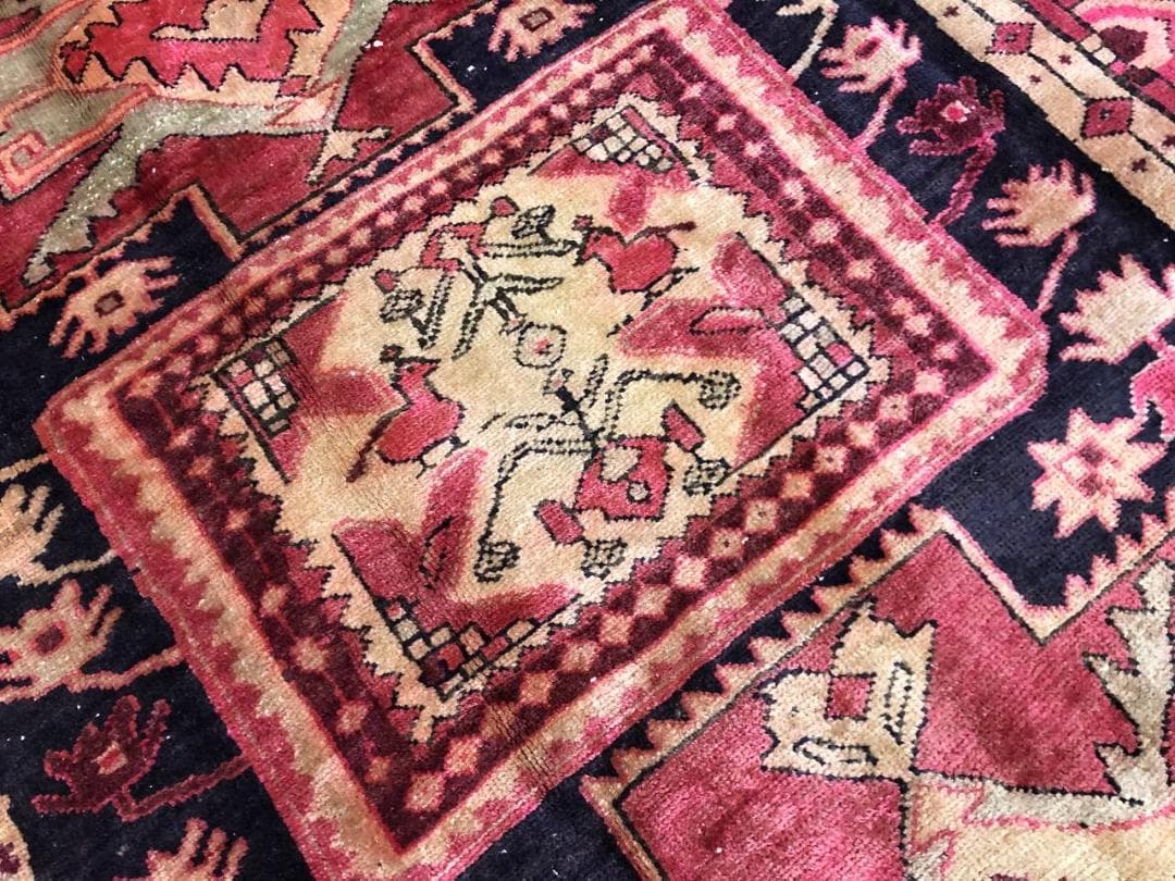 ペルシャ絨毯 ヴィンテージラグ 179×120cm 手織り オールドpersia