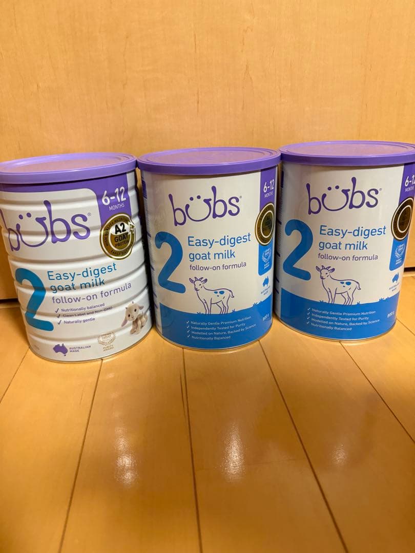 bubs Easy-digest goat milk 3缶セット