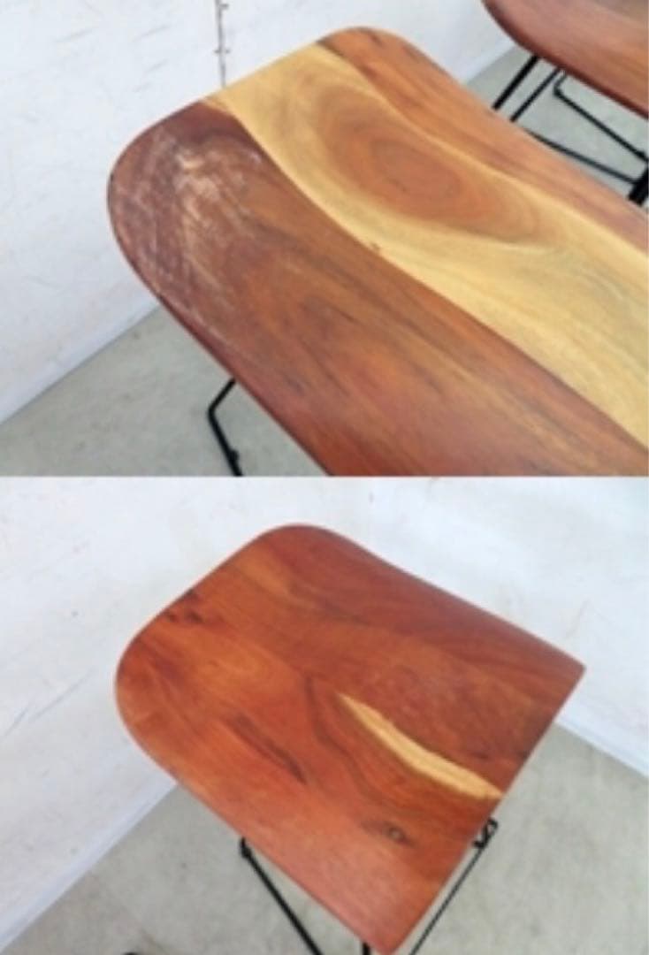 ナチュラルウッドのスツール　1脚　その②