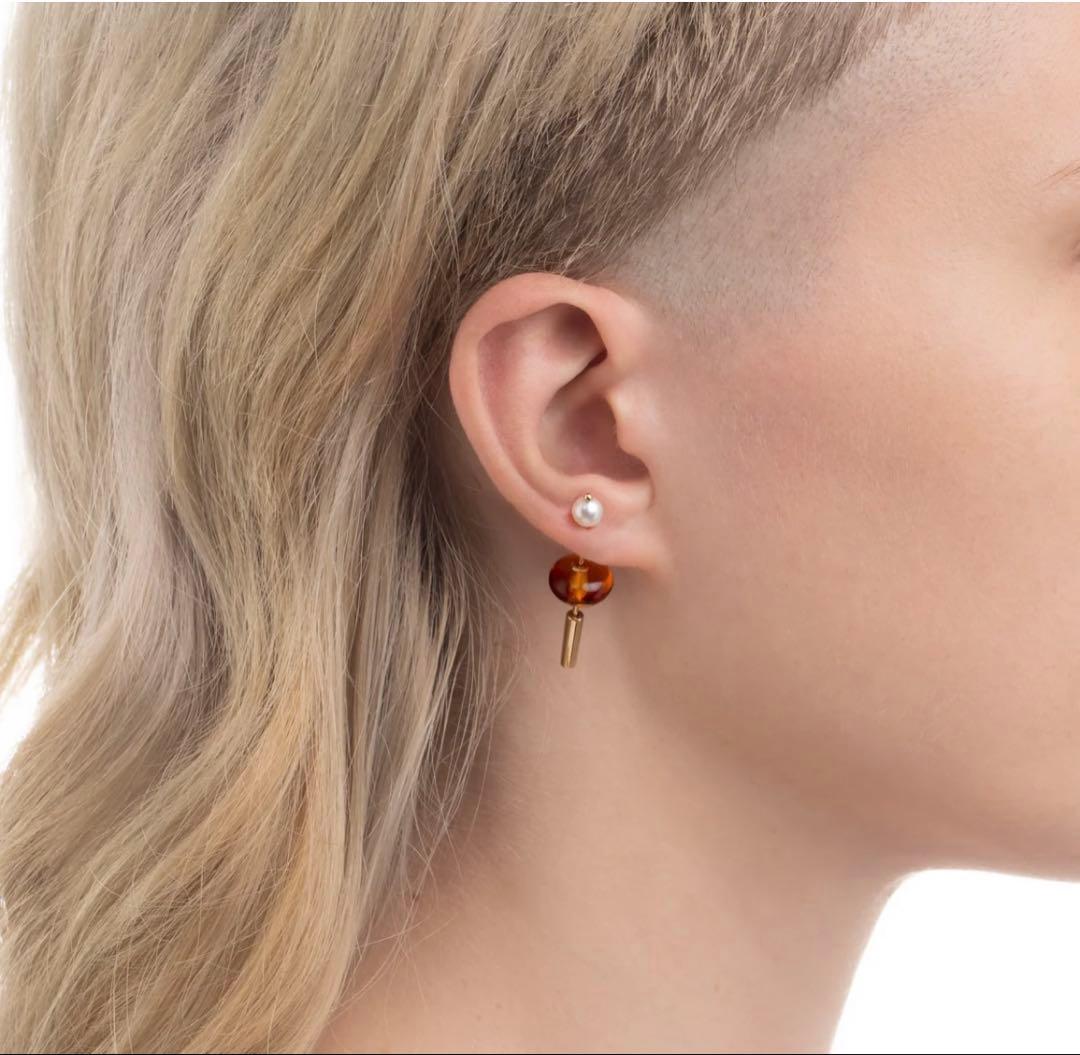 Hirotaka Mini SPEAR ピアス / アンバー