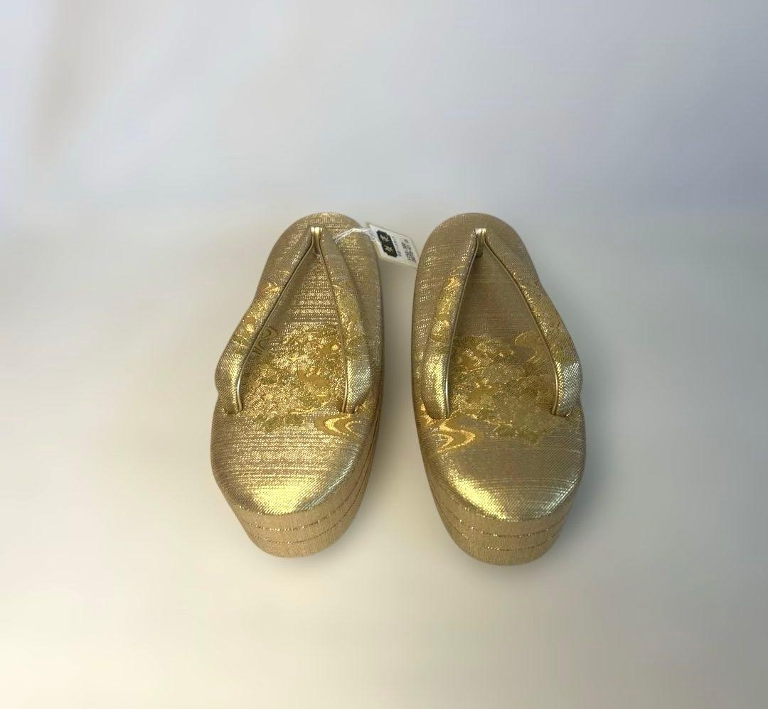 本金佐賀錦　和バッグ　草履セット売り　オリジナル　未使用品