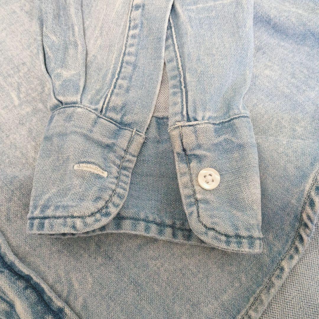 フランクアンドアイリーン スキッパー　デニムシャツ