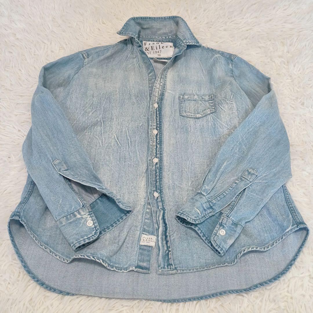 フランクアンドアイリーン スキッパー　デニムシャツ