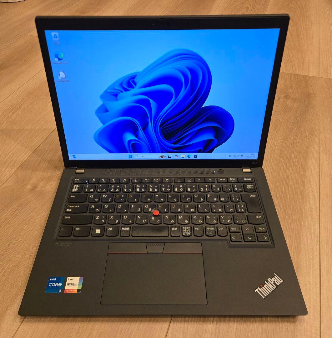 【高年式美品】ThinkPad X13 Gen3 第12世代i5/メモリ16GB