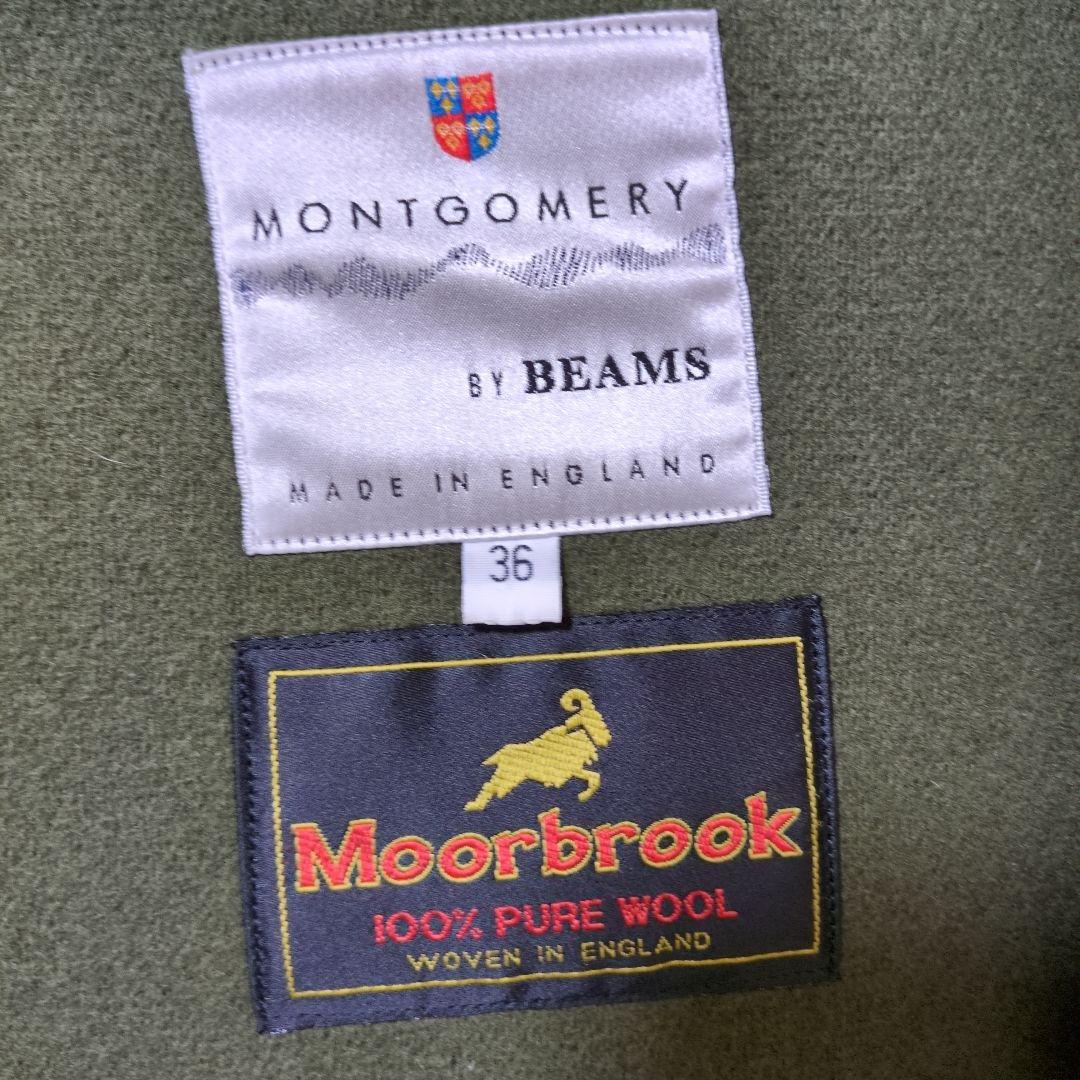 ダッフルコート　モンゴメリー　ビームス　ムーアブルック　ヘリンボーン