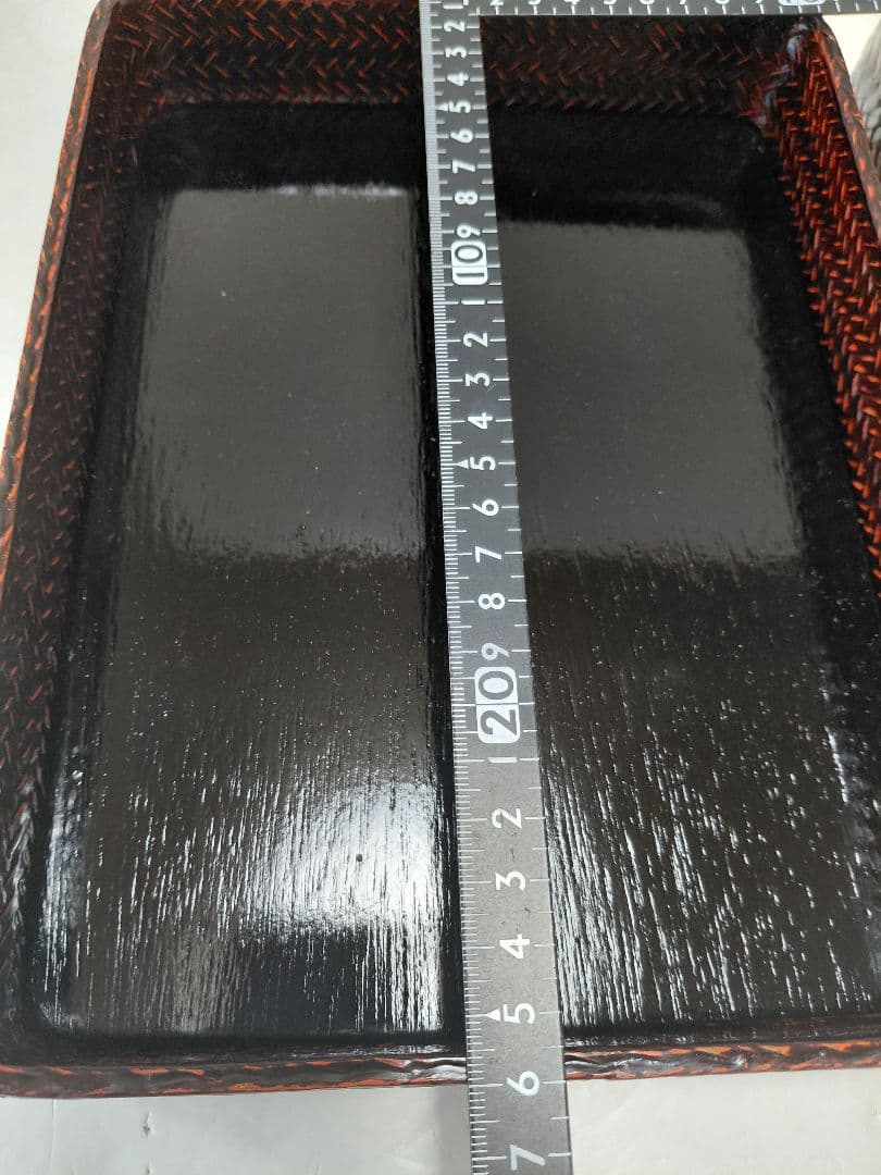 籃胎漆器　井上籃製　文箱　小物入　福岡県特産