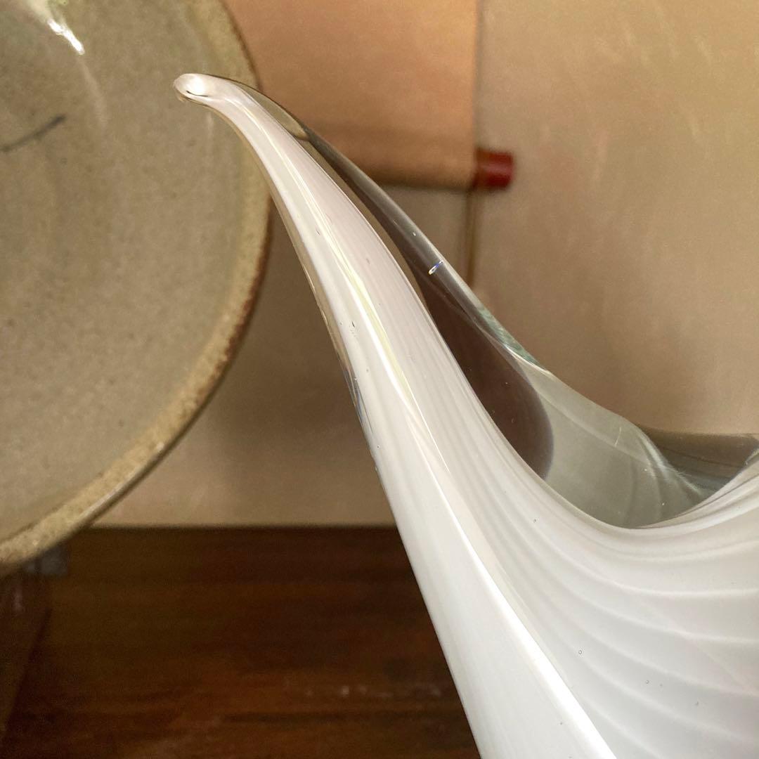 ヴィンテージ　formica フォルミア社　ムラーノガラス　白鳥　イタリア製