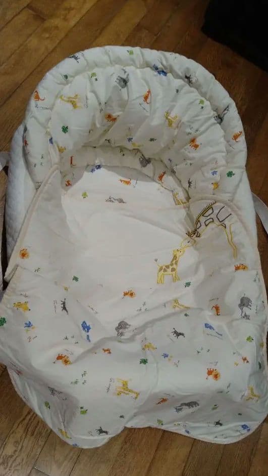 ベビーベッド HZDMJ (グレー)　折り畳み