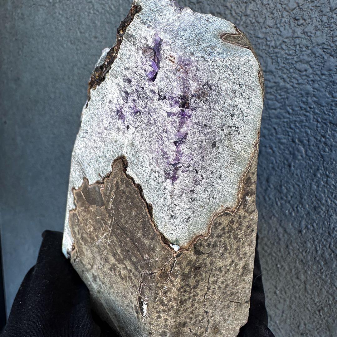 値下げ❗️欠けあり❗️濃紫の煌めきウルグアイ産☆アメジストクラスターA1176
